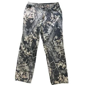 Vintage Breakup camo loose straight mens pants